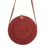 Colored Wicker Round Basket