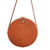 Colored Wicker Round Basket