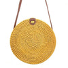 Colored Wicker Round Basket