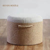 Flat Rattan Pouf