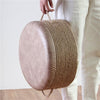 Flat Rattan Pouf