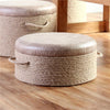Flat Rattan Pouf