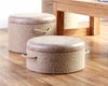 Flat Rattan Pouf
