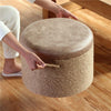 Flat Rattan Pouf