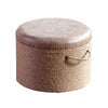 Flat Rattan Pouf