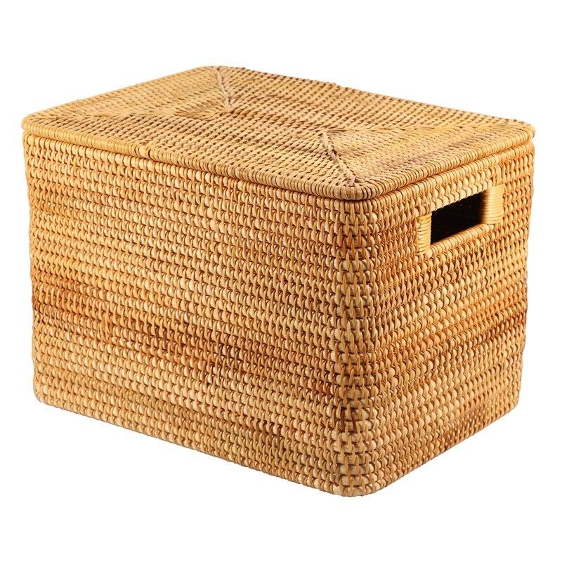 Honey Wicker Laundry Basket