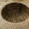 Large Rattan Pouf