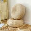 Large Rattan Pouf
