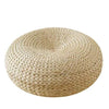 Large Rattan Pouf