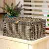 Large Wicker Basket with Lid