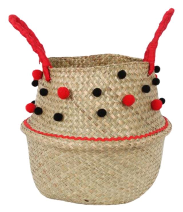 Round High Wicker Basket