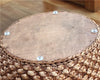 Small Wicker Pouf