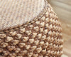 Small Wicker Pouf