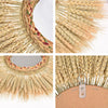 Wheat Wicker Mirror