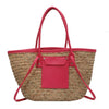 White Wicker Beach Bag