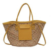 White Wicker Beach Bag