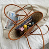 White Wicker Beach Bag