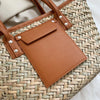 White Wicker Beach Bag