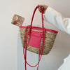 White Wicker Beach Bag