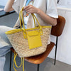 White Wicker Beach Bag