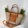 White Wicker Beach Bag
