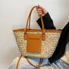 White Wicker Beach Bag