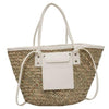 White Wicker Beach Bag