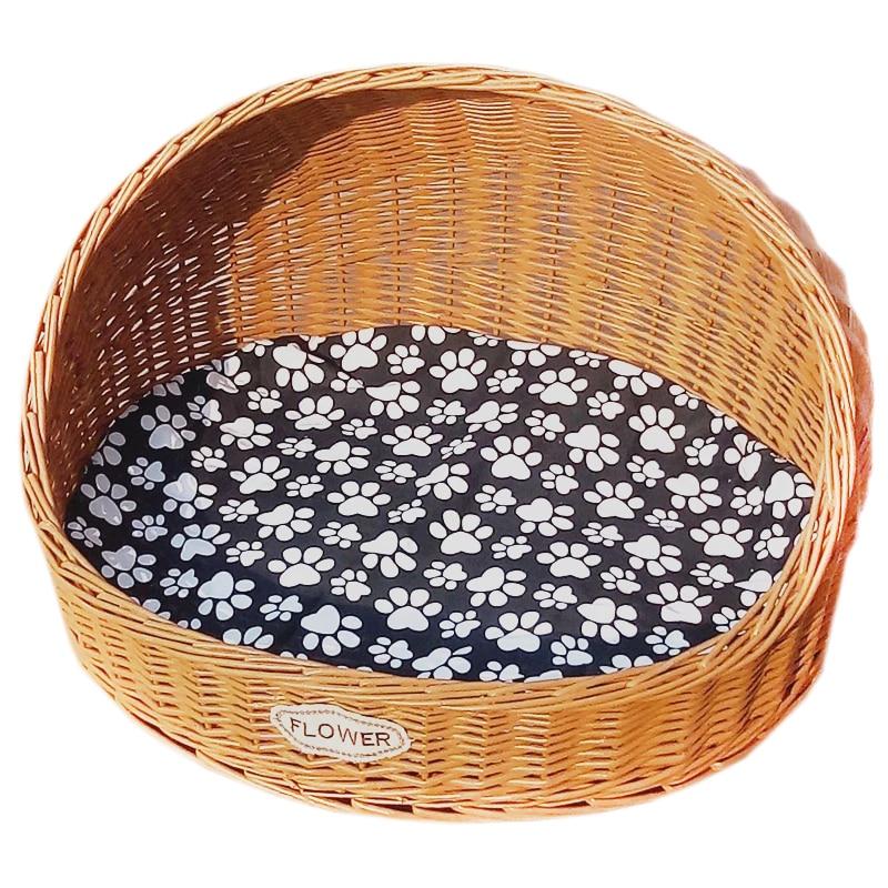 Wicker Basket for Cat and Dog