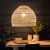 Wicker Lampshade Lamp