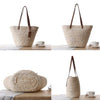 Woven Basket Beach Bag
