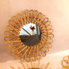 Woven Wicker Mirror