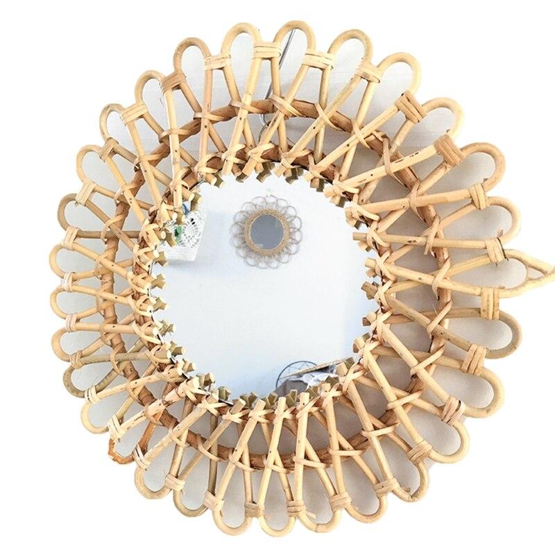 Woven Wicker Mirror